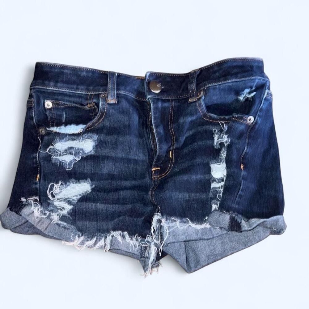 American-eagle Women's Navy and Blue Shorts